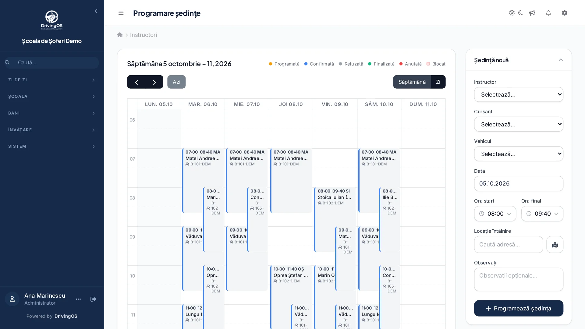 Calendar, pe calculator