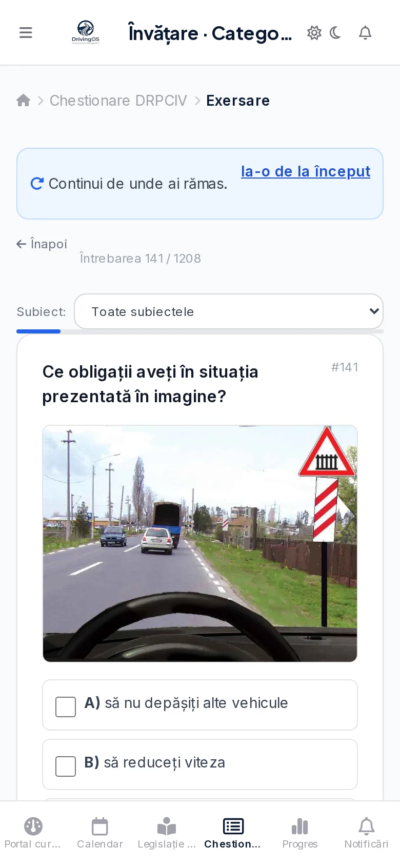 Chestionare, pe telefon